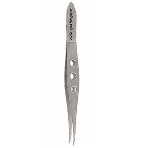 Pinza Quirúrgica Oftálmica de Punta Fina, Certificación CE, Barraquer Cilia Forceps, Manual, Longitud Total 11 cm, Acero Inoxidable - Product Image 4