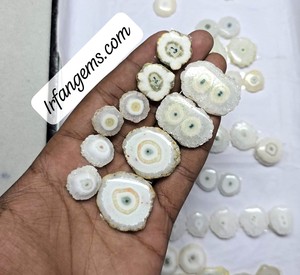 100%Natural Solar Quartz Cabs Wholesale Price Lot Handmade Solar Quartz Crystal Bulk Lot Solar Quartz Gemstone Jewelry Making - Product Image 2