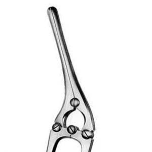 Pince intestinale manuelle chirurgicale en acier inoxydable avec mâchoires dentelées longitudinales pour l'intestin - Product Image 3