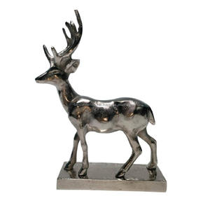 Escultura decorativa de aluminio con acabado de níquel para decoración del hogar Escultura de metal Artículos de regalo de Diwali - Product Image 1