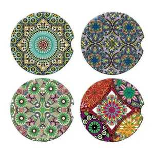 Premium Quality Handmade Eco-Friendly Durable Trendy Wooden Coasters Set with Customizable Shapes (<b>Round</b>/Rectangle) - Product Image 4