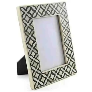<b>White</b> Luxury Bone Inlay Photo Display <b>Frame</b> Handmade Portrait Holder Interior Decoration Accessory - Product Image 2