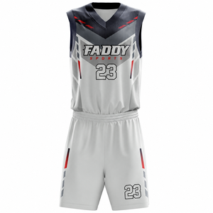 Ensemble d'uniformes de basketball personnalisés en sublimation intégrale, respirant et à séchage rapide, maillot et short pour hommes et jeunes, vêtements de sport d'entraînement - Product Image 1