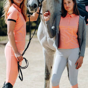 Vente chaude Chemises et culottes équestres de haute qualité de grande taille avec logo personnalisé Vêtements d'équitation à manches courtes - Product Image 6