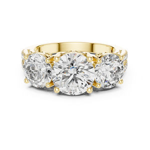 Anillo de Compromiso de Oro Blanco de 14K con Diamante Cultivado en Laboratorio, Corte Redondo, para Mujer |   Diamante Cultivado Nuevo - Product Image 6