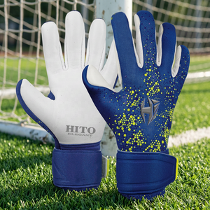 Gants de gardien de but de football pour jeunes, en latex allemand de 4 mm, rembourrés, personnalisables - Product Image 3
