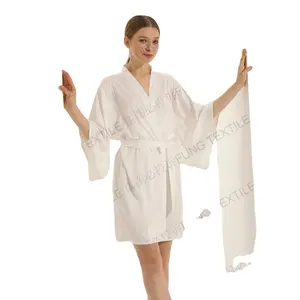 TOP QUALITY SUPPLIER FUNG 6055 Wholesale Loose New Style Satin Robes for Bride and Bridesmaid Gifts