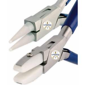 Pince à bec plat à mâchoires en nylon, Pince à bec plat et à bec rond à mâchoires en nylon, Pince à bec rond, Ensemble de pinces pour loisirs créatifs - Product Image 2