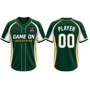 Camisetas de Béisbol para Hombre, Personalizadas al por Mayor, Transpirables, 100% Poliéster, de Alta Calidad, Cosidas, Edición Limitada - Product Image 1