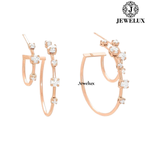 New Arrival Natural VVS Diamond <b>Stud</b> Earrings 925 Sterling <b>Silver</b> Rhodium Plated IGI Certified Trendy Women's Parties Gifts - Product Image 3