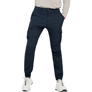<b>White</b> Sports <b>Joggers</b> for Men High Quality Oxford Fabric Casual Trousers Side Pockets Lightweight Workout Track Pants - Product Image 6
