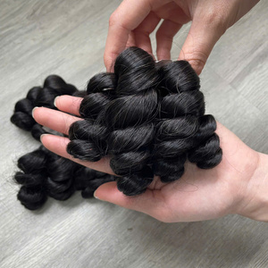 Perruque longue Lace Front, noir naturel/roux, cheveux vierges Remy, frange, bonnet HD transparent, densité 250%, double tirage, vietnamienne, taille moyenne - Product Image 2