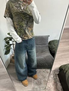 Camiseta de Camuflaje Personalizada para Hombre, Estilo Urbano en Capas, Camiseta Interior de Manga Larga, Camisa de Camuflaje Holgada Informal, Atuendo de Moda - Product Image 4