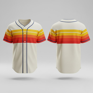 Camiseta de Béisbol Sublimada 2026, Transpirable, con Botones, Uniforme de Equipo para Liga Profesional de EE. UU. - Product Image 2