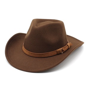 Chapeau de cowboy décontracté de haute qualité pour homme, style western, pour l'extérieur, avec bandes, pour l'escalade - Product Image 1