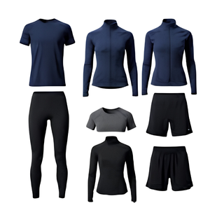 Vêtements de sport, vêtements de fitness, vêtements d'entraînement pour hommes, femmes et enfants, personnalisés, imprimés par transfert thermique, 100% polyester - Product Image 6