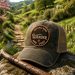 Parche Termoadhesivo/Aplicación Cosida 'No Todos los que Caminan Están Perdidos' para Senderismo y Camping, Aventura al Aire Libre, para Ropa, Chalecos, Chaquetas y Gorras - Product Image 4