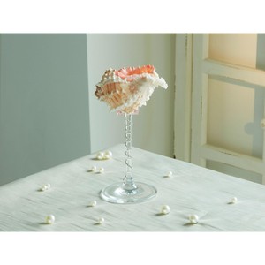 Industry trending sea shell & glass wine glass suitable for both indoor and outdoor events ideal for bars and lounges - Product Image 2