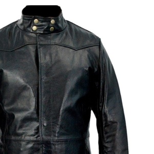 2026 New Custom Men's Leather <b>Long</b> <b>Coat</b> High Quality Winter Zipper Closure Windproof Mandarin Collar Breathable <b>Lightweight</b> - Product Image 5