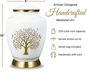 Urna Funeraria de Aluminio para Cenizas Humanas de Adultos, con Acabado Decorativo Premium y Cierre Seguro, de Fabricante Confiable, Venta al Por Mayor - Product Image 5