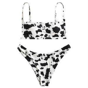 Conjunto de Bikini Texturizado Personalizado para Mujer, OEM, Marca Privada, Traje de Baño de Dos Piezas con Tiras Triangulares y Lazos Laterales, Proveedor de Trajes de Baño - Product Image 1