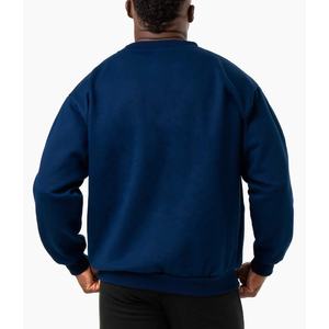 2024 nouveau en vrac surdimensionné hommes sweats Logo personnalisé imprimé coton solide épais cou à manches longues 3D hiver à capuche brodé - Product Image 6