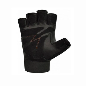 Premium Half Finger Cowskin Leather Fitness <b>Gloves</b> for Weightlifting Gym Training and Sports Performance - Product Image 4