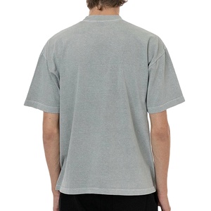 T-shirt Homme Grande Taille Personnalisé avec Logo Imprimé, T-shirt de Sport Uni à Manches Courtes en Coton, Vêtement Décontracté d'Été - Product Image 2