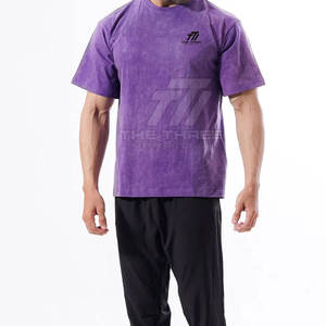 Camiseta de algodón 100% con lavado ácido, nuevo diseño, para hombre, venta al por mayor, ropa de moda, corte holgado, estampada. - Product Image 4