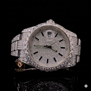 Relojes Hip Hop con Diamantes, Relojes con Moissanita VVS, Reloj con Movimiento Automático y Diamantes para Hombre - Product Image 1
