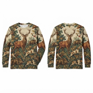 Chemise de chasse à manches longues pour homme, camouflage imprimé, respirante, imperméable, toile polyester/coton, vêtements d'extérieur, saison automne - Product Image 4