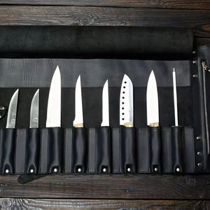 Sac de Chef Professionnel en Cuir Anti-Odeur Robuste et Confortable avec Boucle en Laiton et Sangle de Poignée pour Couteaux et Ustensiles de Cuisine LSKR-0086 - Product Image 1