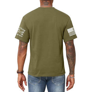 T-shirt à manches courtes pour homme avec motif crâne et drapeau américain, style Punisher, graphique patriotique, drapeau USA audacieux, décontracté, en coton, pour l'été - Product Image 3