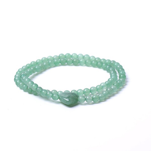 Pulsera Elástica de Cuentas Redondas de Cristal Rosa de Hemasa Fashions, Joyería para Uso Diario - Product Image 4