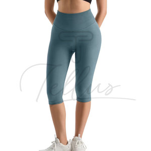 Leggings de Yoga de Cintura Alta Personalizados para Entrenamiento, Leggings Capri de Cintura Media para Mujer, Leggings de Yoga con Diseño Personalizado para Gimnasio - Product Image 3