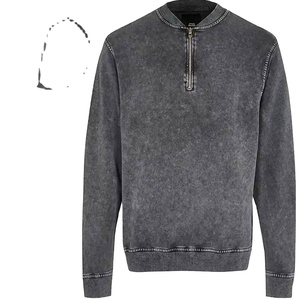 ชุดวอร์มแนววินเทจของผู้ชายชุดวอร์มแนวสตรีทแวร์เสื้อมีฮู้ดแบบเย็บปะติด - Product Image 4