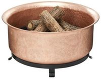 Brasero élégant en cuivre, bol chauffant extérieur, fait main en métal, centre de table de jardin, ornement décoratif pour patio, pour résidences de luxe