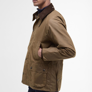 Hooded <b>Canvas</b> Waxed Nylon <b>Men's</b> Workwear Street Style <b>Jacket</b> with Front Custom Logo Waterproof & Windproof - Product Image 2