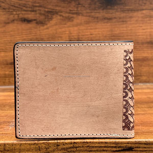 Cartera de cuero con herramientas manuales de nuevo diseñador, Cartera de piel de vaca con cremallera larga para hombre, soporte para efectivo de Color marrón a la moda, regalo para él - Product Image 5