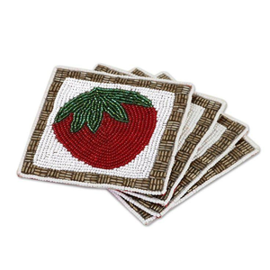 Beaded Traditional Luxury Disposable Handmade Eco-Friendly Love Theme Customized Shape Cotton Embroidery White <b>Foundation</b> - Product Image 2