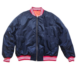 Veste coupe-vent en satin pour homme avec logo personnalisé 2026, imperméable, en toile, fermeture éclair intégrale, col montant côtelé, écologique, style urbain - Product Image 1