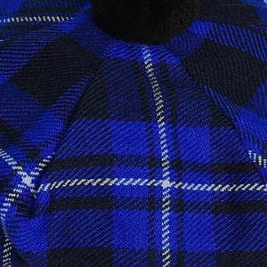 Chapeau Tam O' Shanter pour homme, style patriot américain, en tartan Balmoral, vente en gros - Product Image 6