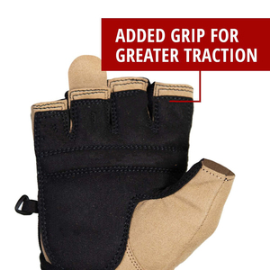 Anti Slip Gym Fitness Gloves with Custom Logo Leather Padded Palm Weightlifting Gloves for Workout Pull Ups Training - Product Image 2