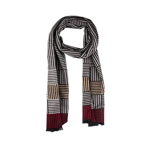 Bufanda de gasa para mujer, larga y ligera, con estampado floral y borlas, para uso diario, accesorio de moda para todas las estaciones - Product Image 4