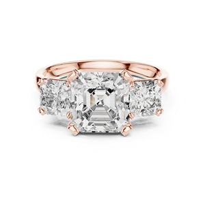 Bague en or jaune 14 carats vintage avec diamant de laboratoire taille radiant certifié IGI pour femme |   Vêtements de tous les jours pour mariage et cadeaux - Product Image 2