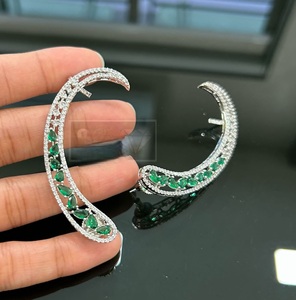 Charming Premium Quality Silver Polish <b>Earrings</b> Modern Wear Party Wedding Function Wear Collection For Women And Girl - Product Image 4