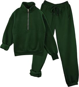 Conjunto de sudadera con capucha y pantalones cortos de invierno para mujer, con logo personalizado, de dos piezas, ajustado, informal, de color liso - Product Image 2
