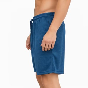 Pantalones cortos deportivos de malla ligera para hombre, poliéster transpirable, pantalones cortos para correr, precio al por mayor - Product Image 3
