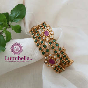 24K Gold Plated <b>Copper</b> <b>Bangles</b>-Classic Trendy Bracelets for Engagement - Product Image 1