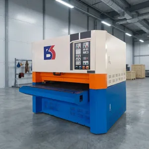 Máquina industrial de calibración y lijado para control de espesor de paneles de contrachapado, acabado de superficies y aplicaciones de procesamiento de madera - Product Image 4